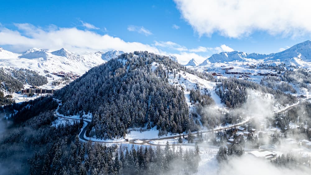 Wintersport La Plagne Paradiski panorama