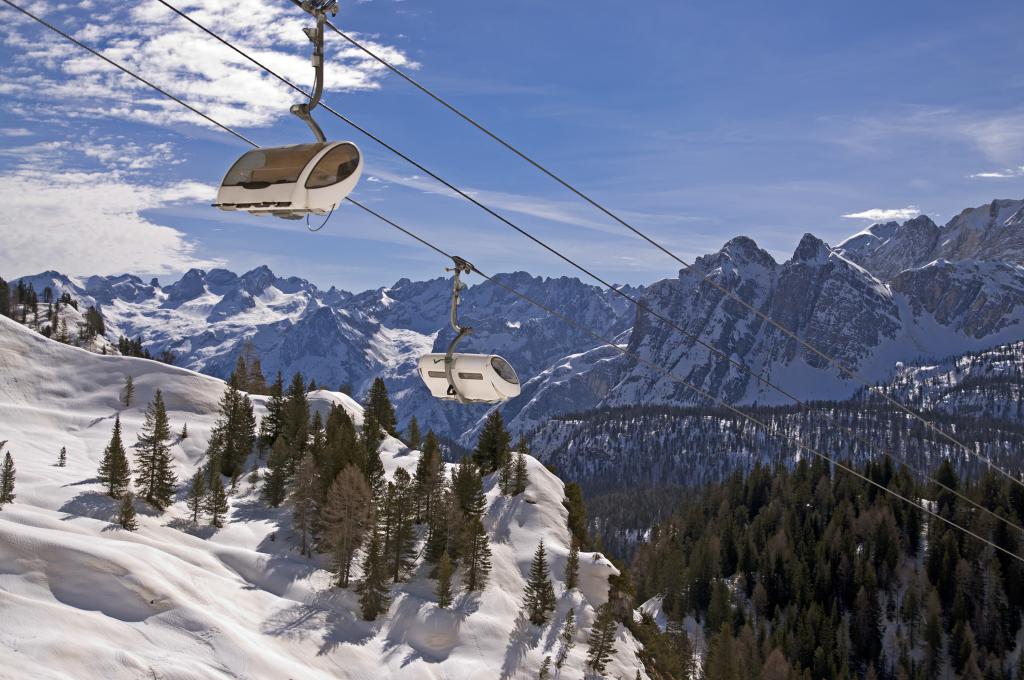 Skipiste Cortina d'Ampezzo in Itali&euml;