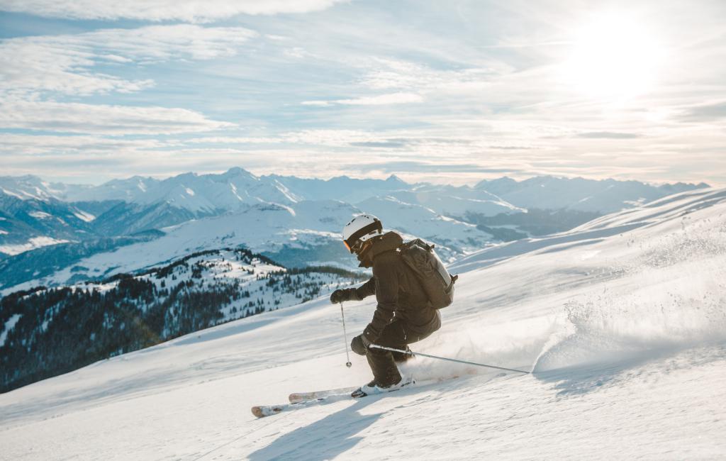Ski&euml;n Laax in Zwitserland