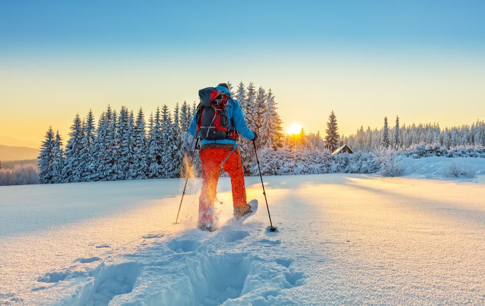 Wintersport: sneeuwwandeling