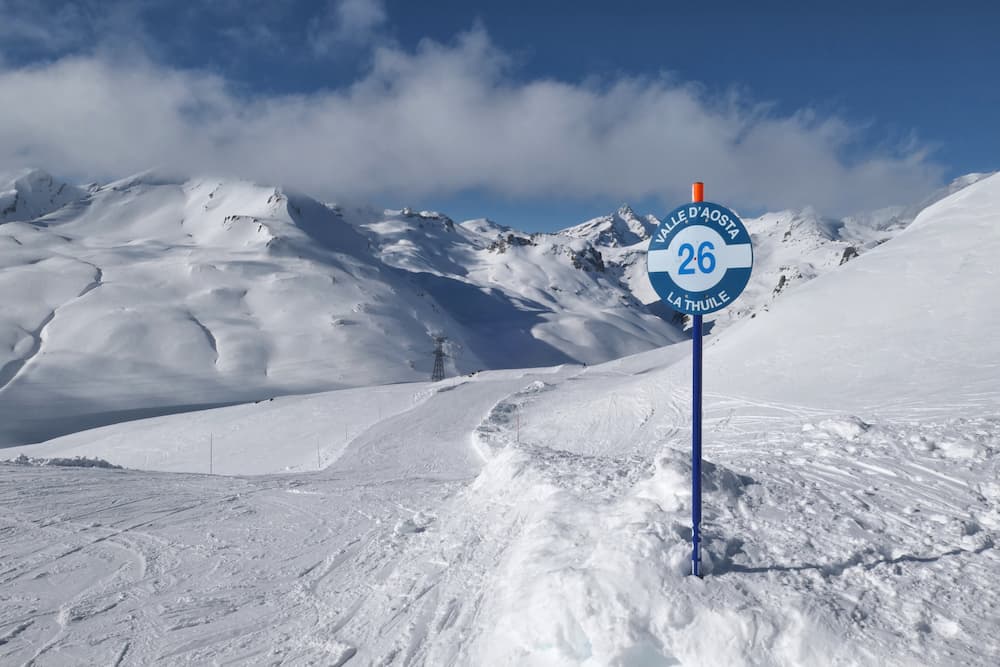 Wintersport in Frankrijk: La Thuile blauwe piste