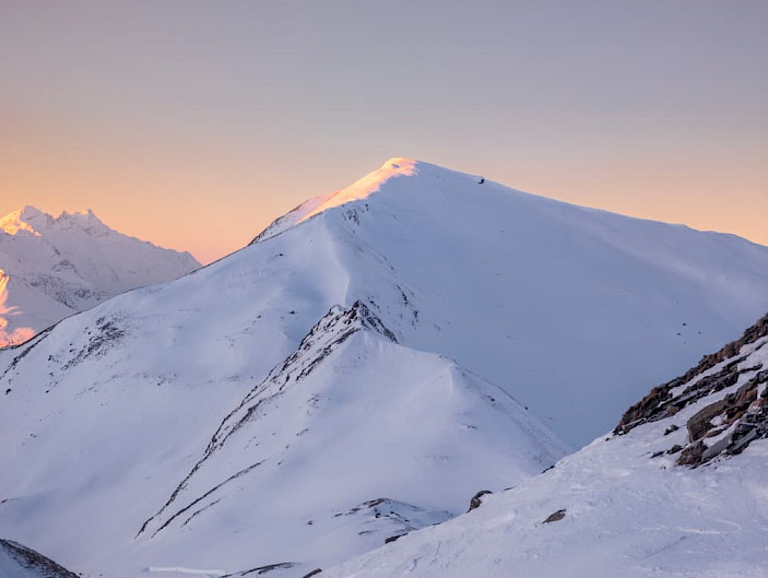 Wintersport Zwitserland: bergtop Arosa - Lenzerheide