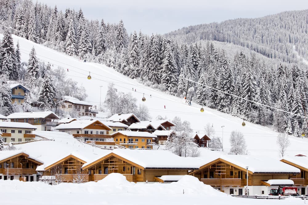 Wintersport Oostenrijk Salzburger Sportwelt Flachau dorp