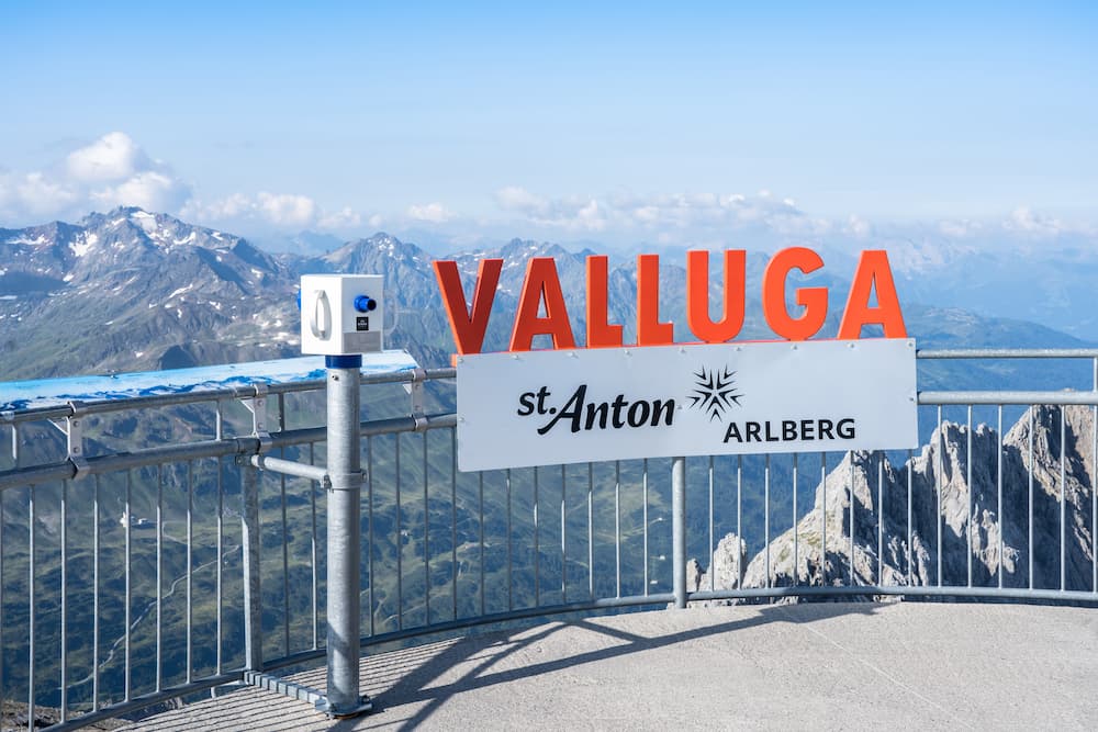 Wintersport Oostenrijk: St. Anton Arlberg uitzichtpunt
