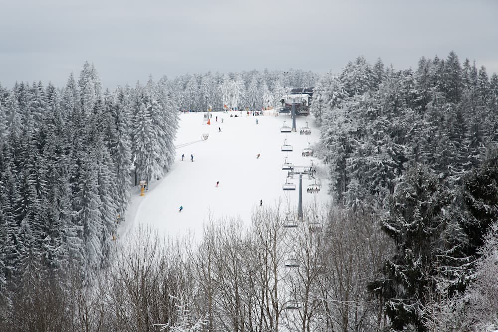 Wintersport in Duitsland: de skipiste in Winterberg