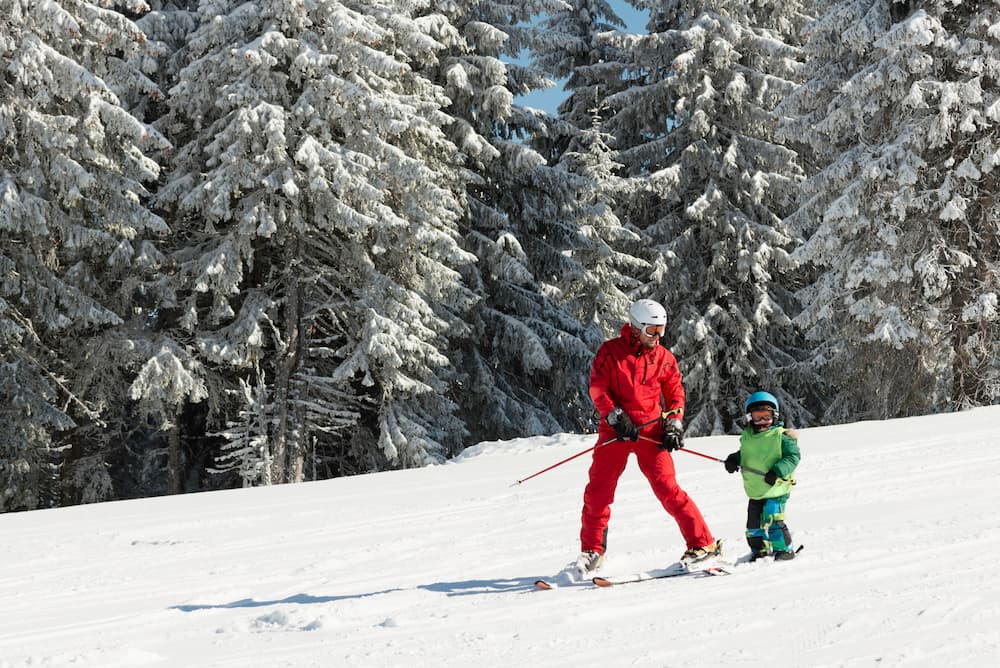 Wintersport: skiles kind