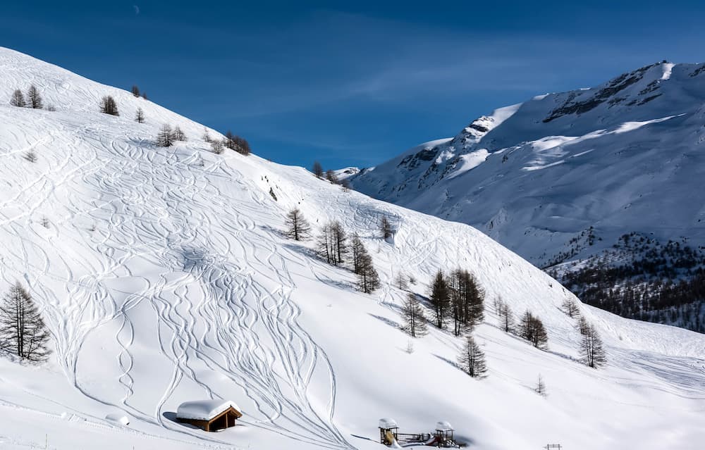 Wintersport in Zermatt in Zwitserland: off-piste