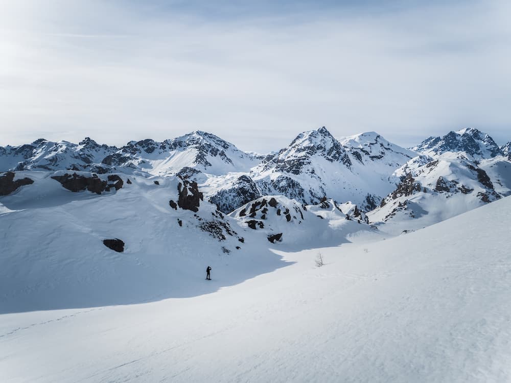 Wintersport in Serre Chevalier in Frankrijk: sneeuwwandelen