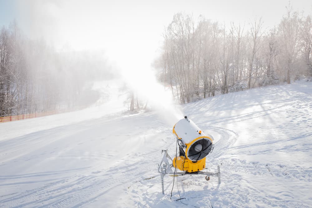 Wintersport sneeuwkanon