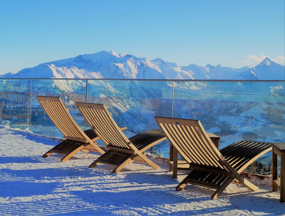 Zell am See loungestoelen met uitzicht in Oostenrijk