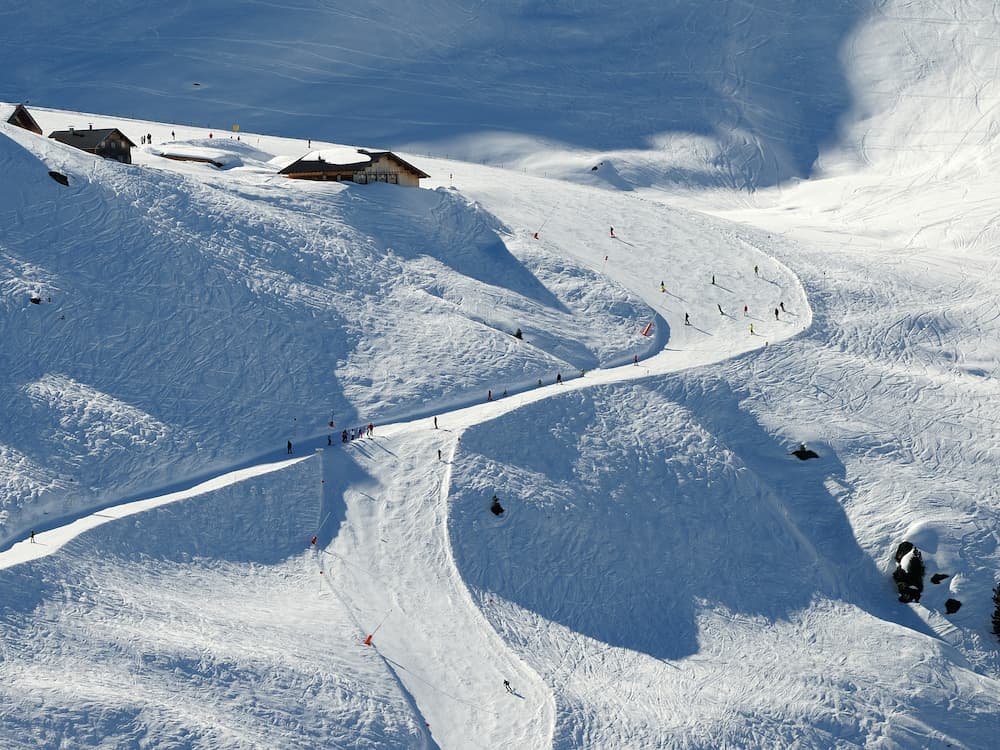 Hochzillertal skipiste in Oostenrijk