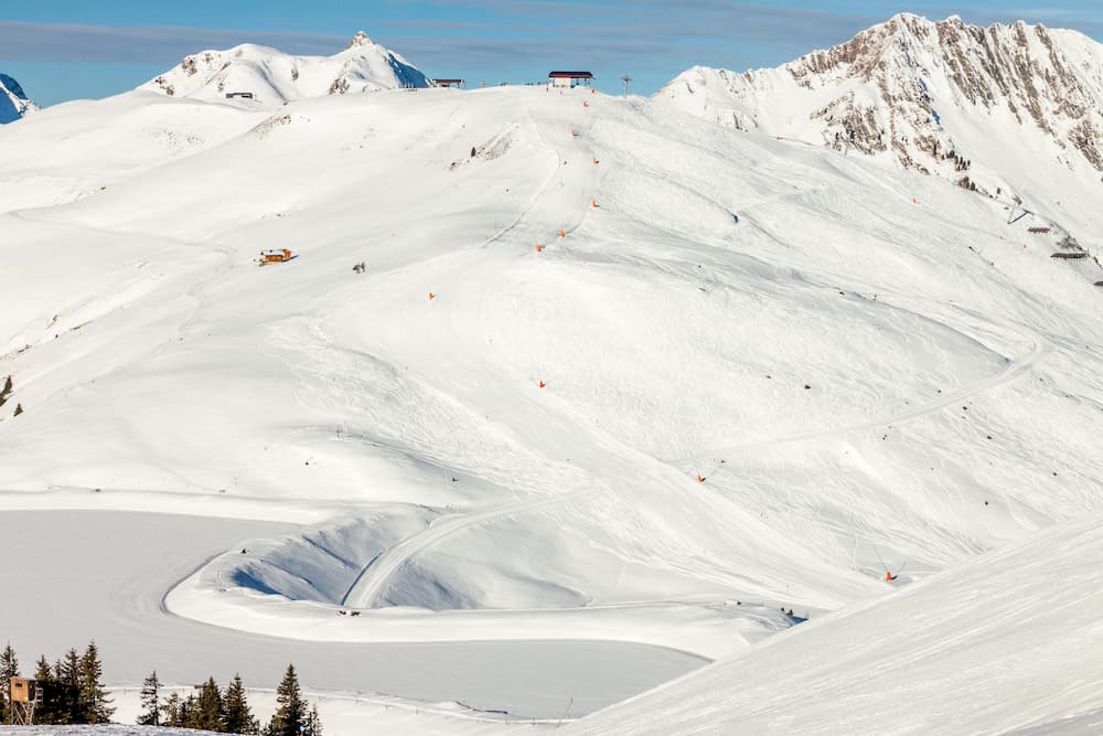 Wintersport in Mittersill in Oostenrijk: piste