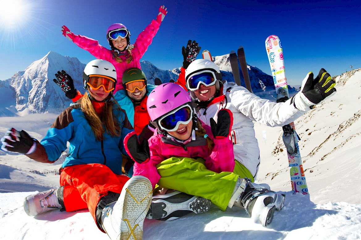 wintersport familie