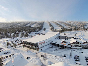 SkiStar Lodge Lindvallen Zweden buiten