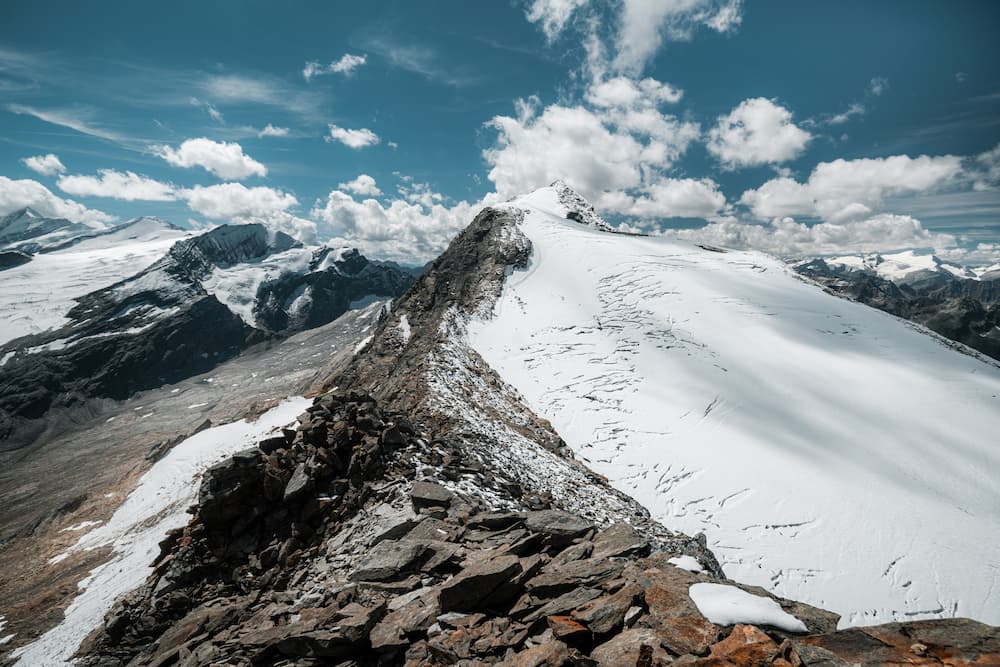 Wintersport in Oostenrijk: berg in de Hohe Tauern