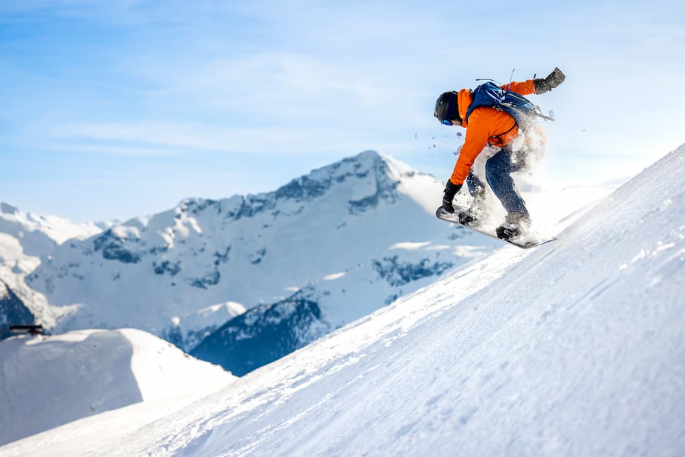 Wintersport: snowboarder