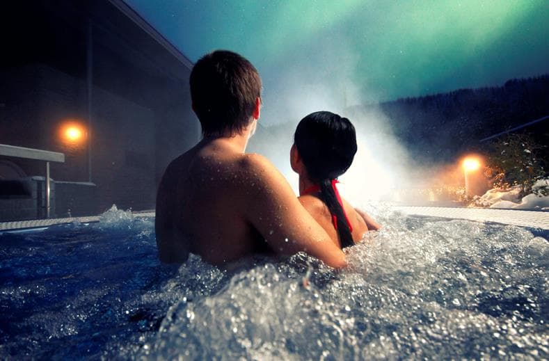 Levi Hotel Spa Lapland wellness met noorderlicht