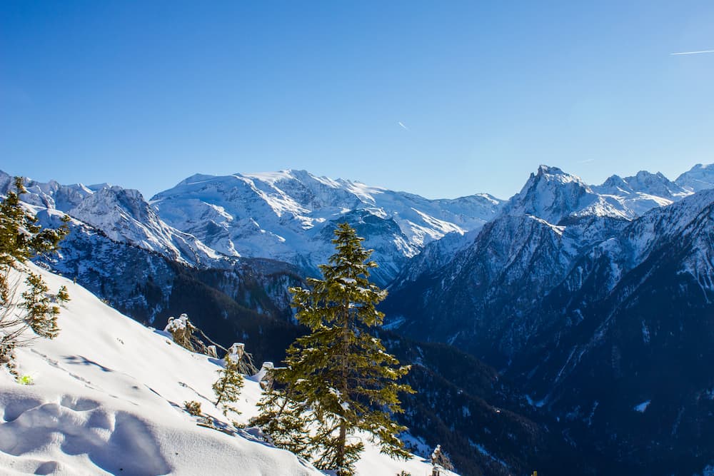 Champagny en Vanoise in La Plagne in Frankrijk met bergen